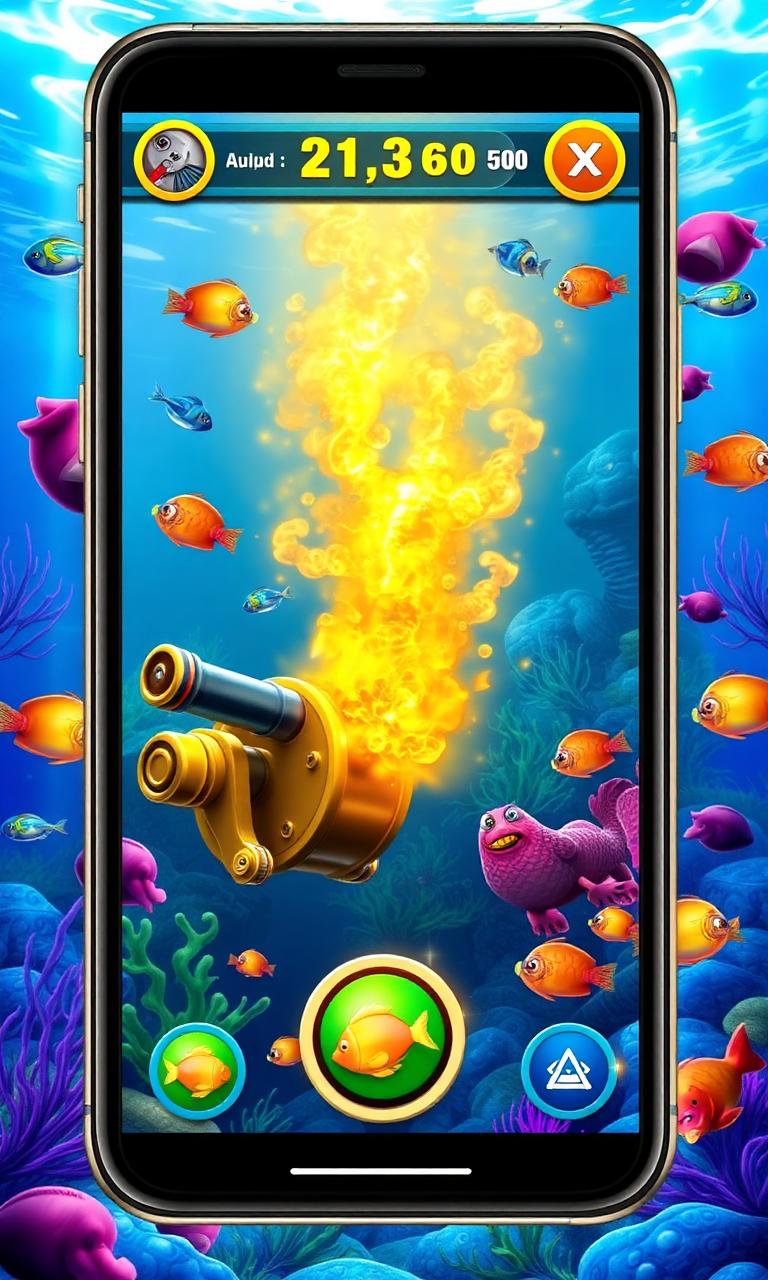 Slots PK fishing arcade game with cannons